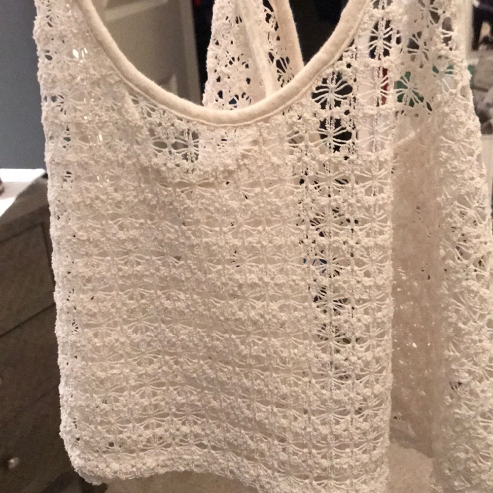 Crotchet cover up/ crop top